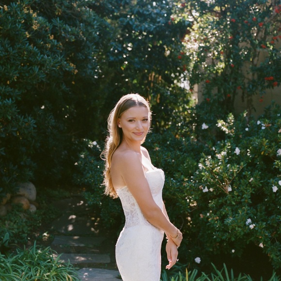 Love by Pnina Tornai lace strapless mermaid gown Style #14914T - Picture 11 of 15